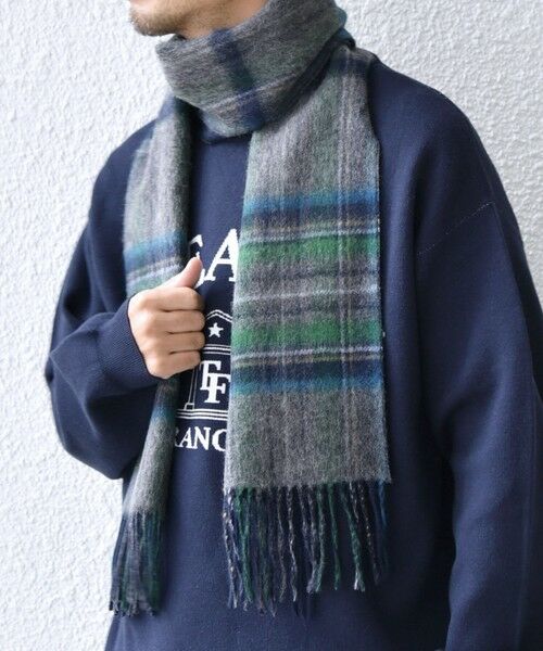SHIPS / シップス マフラー・ショール・スヌード・ストール | SHIPS any: ウール リバーシブル チェック マフラー 24FW◇ | 詳細5