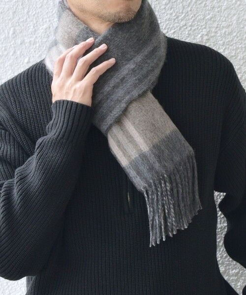 SHIPS / シップス マフラー・ショール・スヌード・ストール | SHIPS any: ウール リバーシブル チェック マフラー 24FW◇ | 詳細9