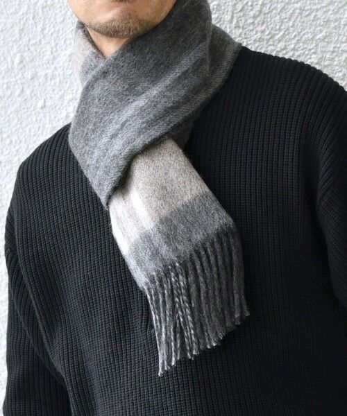 SHIPS / シップス マフラー・ショール・スヌード・ストール | SHIPS any: ウール リバーシブル チェック マフラー 24FW◇ | 詳細10