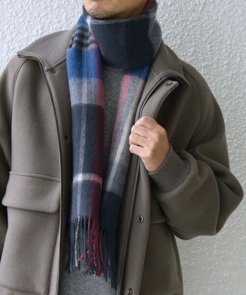 SHIPS / シップス マフラー・ショール・スヌード・ストール | SHIPS any: ウール リバーシブル チェック マフラー 24FW◇ | 詳細21