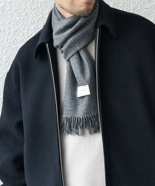 SHIPS / シップス マフラー・ショール・スヌード・ストール | 【WEB限定】SHIPS any: カシミヤ シングル チェック ストール◇ | 詳細3