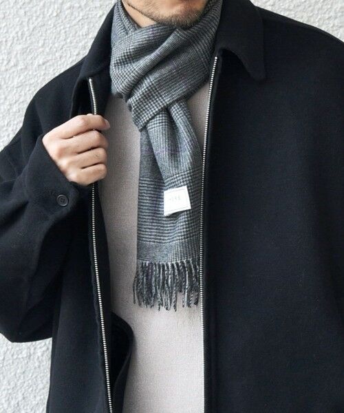 SHIPS / シップス マフラー・ショール・スヌード・ストール | 【WEB限定】SHIPS any: カシミヤ シングル チェック ストール◇ | 詳細4