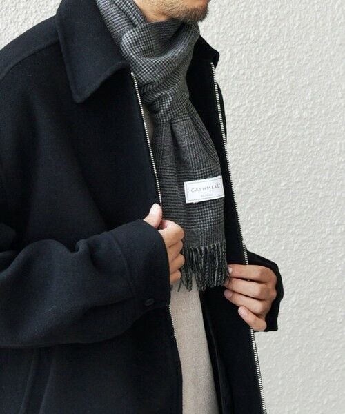 SHIPS / シップス マフラー・ショール・スヌード・ストール | 【WEB限定】SHIPS any: カシミヤ シングル チェック ストール◇ | 詳細5