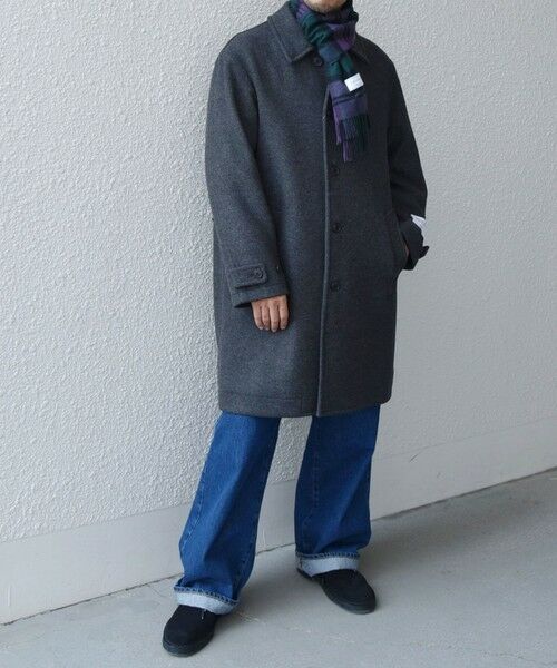 SHIPS / シップス マフラー・ショール・スヌード・ストール | 【WEB限定】SHIPS any: カシミヤ シングル チェック ストール◇ | 詳細10