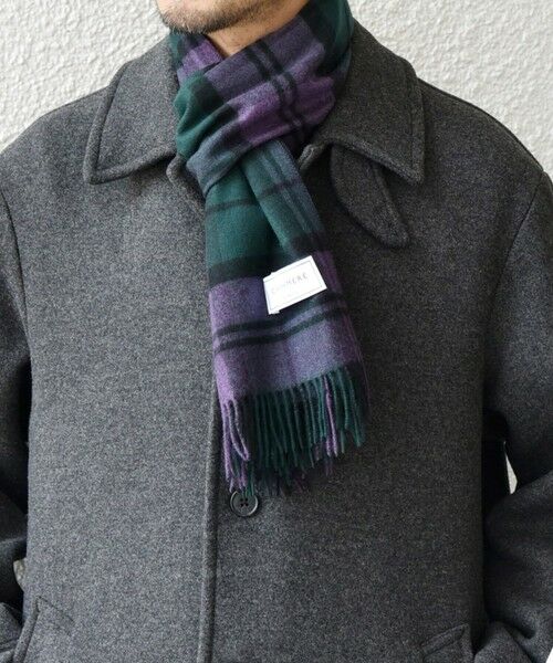 SHIPS / シップス マフラー・ショール・スヌード・ストール | 【WEB限定】SHIPS any: カシミヤ シングル チェック ストール◇ | 詳細12