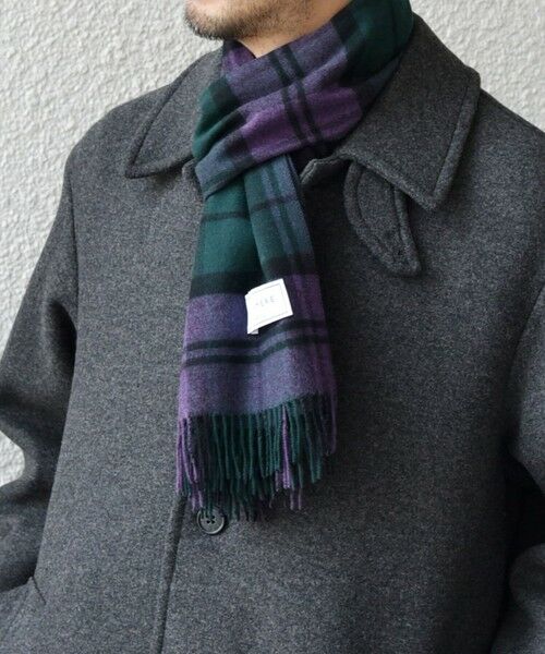 SHIPS / シップス マフラー・ショール・スヌード・ストール | 【WEB限定】SHIPS any: カシミヤ シングル チェック ストール◇ | 詳細13