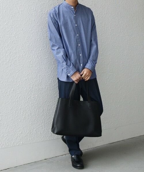 SHIPS / シップス トートバッグ | SHIPS any: スプリット レザー トートバッグ (クラッチバッグ付き) 25AW◇ | 詳細11