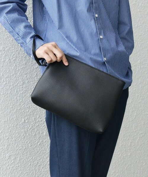 SHIPS / シップス トートバッグ | SHIPS any: スプリット レザー トートバッグ (クラッチバッグ付き) 25AW◇ | 詳細15