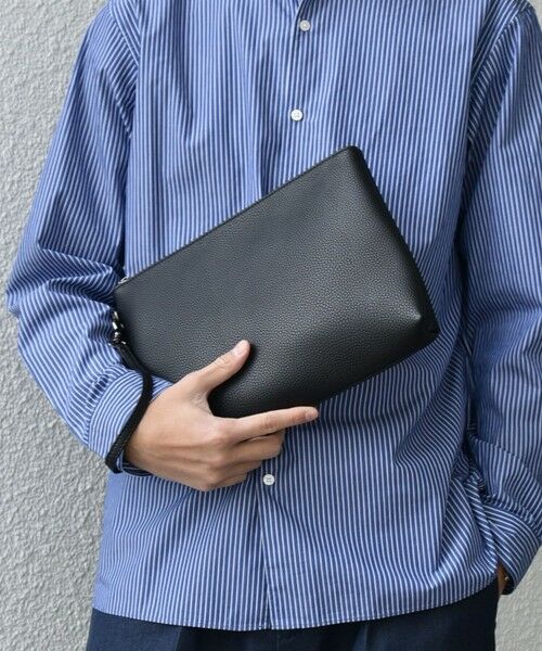 SHIPS / シップス トートバッグ | SHIPS any: スプリット レザー トートバッグ (クラッチバッグ付き) 25AW◇ | 詳細16