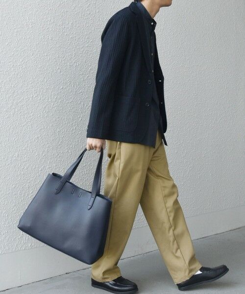 SHIPS / シップス トートバッグ | SHIPS any: スプリット レザー トートバッグ (クラッチバッグ付き) 25AW◇ | 詳細18