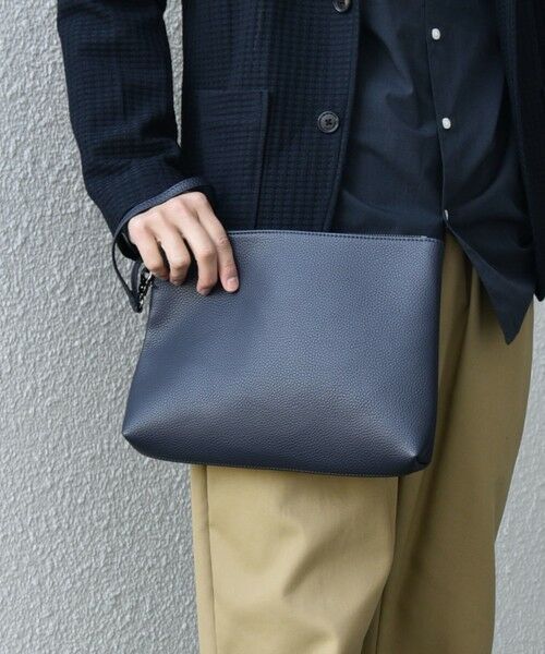 SHIPS / シップス トートバッグ | SHIPS any: スプリット レザー トートバッグ (クラッチバッグ付き) 25AW◇ | 詳細23