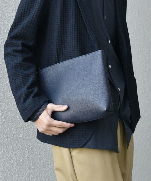 SHIPS / シップス トートバッグ | SHIPS any: スプリット レザー トートバッグ (クラッチバッグ付き) 25AW◇ | 詳細24