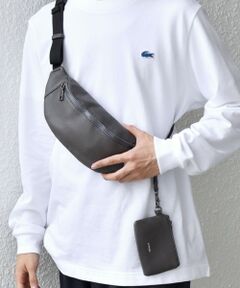 SHIPS / シップス メッセンジャーバッグ・ウエストポーチ | SHIPS any: スプリット レザー ボディバッグ (カードケース付き) 25AW◇