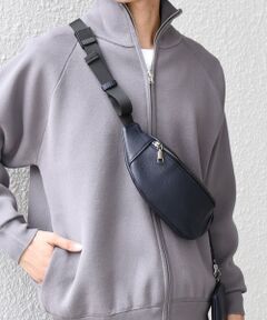 SHIPS / シップス メッセンジャーバッグ・ウエストポーチ | SHIPS any: スプリット レザー ボディバッグ (カードケース付き) 25AW◇