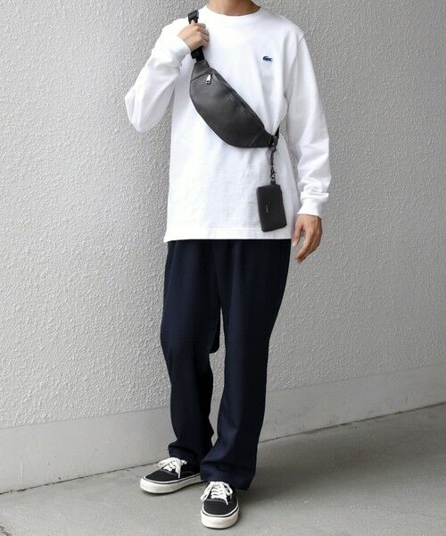 SHIPS / シップス メッセンジャーバッグ・ウエストポーチ | SHIPS any: スプリット レザー ボディバッグ (カードケース付き) 25AW◇ | 詳細1