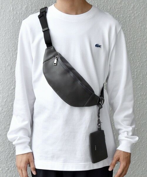 SHIPS / シップス メッセンジャーバッグ・ウエストポーチ | SHIPS any: スプリット レザー ボディバッグ (カードケース付き) 25AW◇ | 詳細3