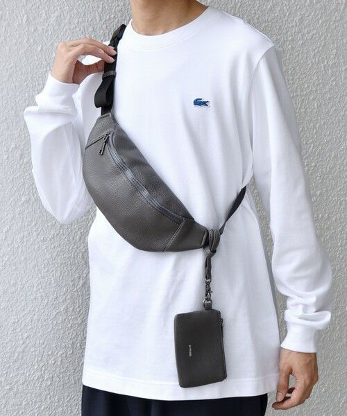 SHIPS / シップス メッセンジャーバッグ・ウエストポーチ | SHIPS any: スプリット レザー ボディバッグ (カードケース付き) 25AW◇ | 詳細4