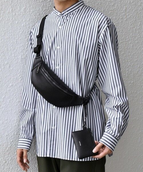 SHIPS / シップス メッセンジャーバッグ・ウエストポーチ | SHIPS any: スプリット レザー ボディバッグ (カードケース付き) 25AW◇ | 詳細15