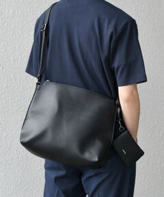 SHIPS / シップス ショルダーバッグ | SHIPS any: スプリット レザー ジップ ショルダーバッグ (カードケース付き) 25AW