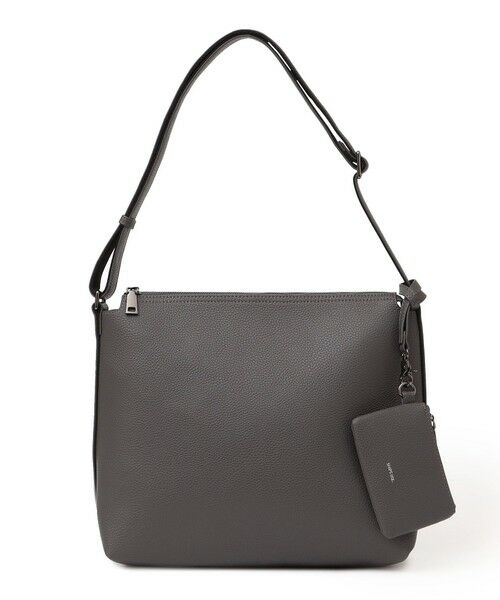 SHIPS / シップス ショルダーバッグ | SHIPS any: スプリット レザー ジップ ショルダーバッグ (カードケース付き) 25AW◆ | 詳細6