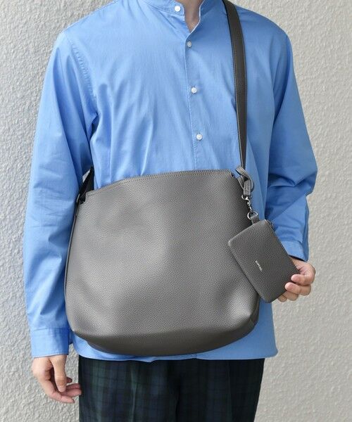 SHIPS / シップス ショルダーバッグ | SHIPS any: スプリット レザー ジップ ショルダーバッグ (カードケース付き) 25AW◆ | 詳細3