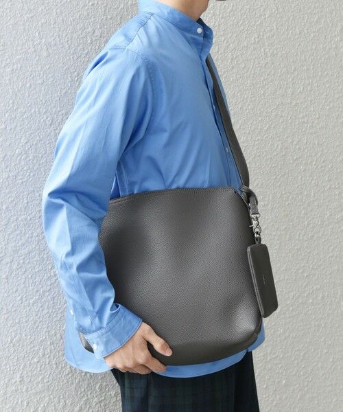 SHIPS / シップス ショルダーバッグ | SHIPS any: スプリット レザー ジップ ショルダーバッグ (カードケース付き) 25AW◆ | 詳細4