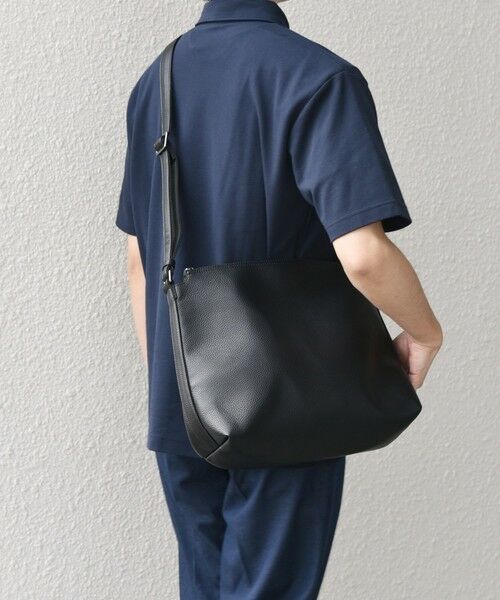 SHIPS / シップス ショルダーバッグ | SHIPS any: スプリット レザー ジップ ショルダーバッグ (カードケース付き) 25AW◆ | 詳細17