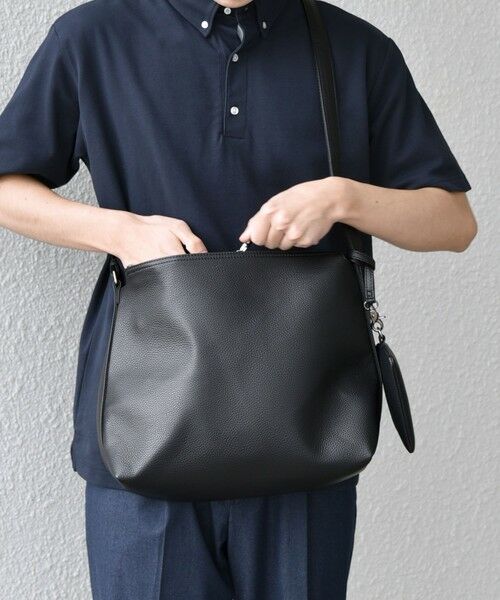 SHIPS / シップス ショルダーバッグ | SHIPS any: スプリット レザー ジップ ショルダーバッグ (カードケース付き) 25AW◆ | 詳細15