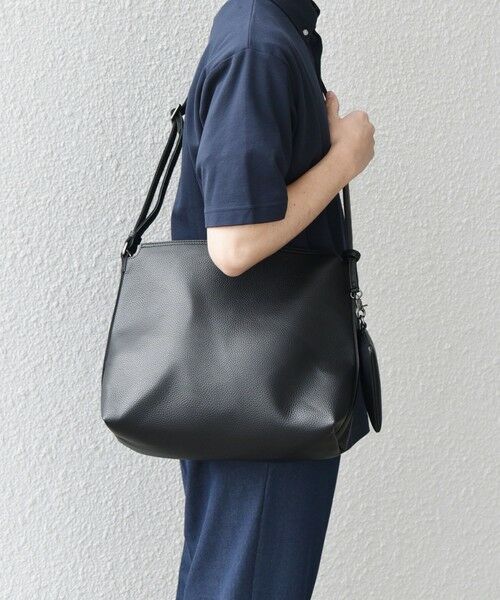 SHIPS / シップス ショルダーバッグ | SHIPS any: スプリット レザー ジップ ショルダーバッグ (カードケース付き) 25AW◆ | 詳細16