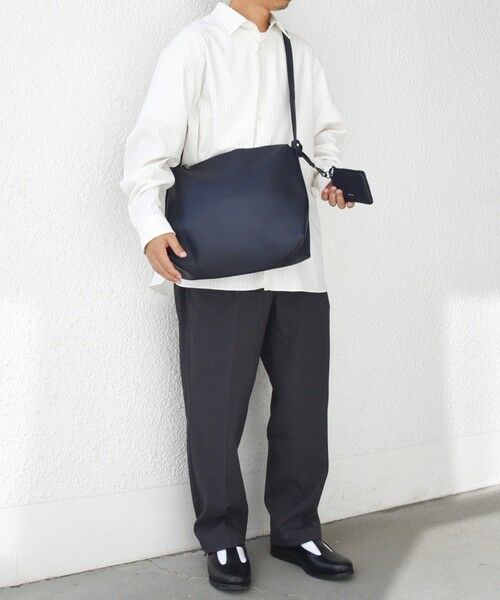 SHIPS / シップス ショルダーバッグ | SHIPS any: スプリット レザー ジップ ショルダーバッグ (カードケース付き) 25AW◆ | 詳細19