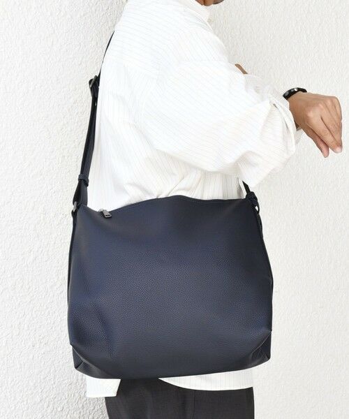 SHIPS / シップス ショルダーバッグ | SHIPS any: スプリット レザー ジップ ショルダーバッグ (カードケース付き) 25AW◆ | 詳細22