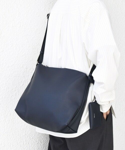 SHIPS / シップス ショルダーバッグ | SHIPS any: スプリット レザー ジップ ショルダーバッグ (カードケース付き) 25AW◆ | 詳細23