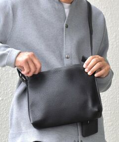 SHIPS / シップス ショルダーバッグ | SHIPS any: スプリット レザー ミディアム ショルダーバッグ (カードケース付き)◇