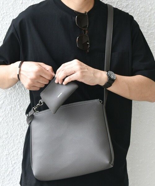 SHIPS / シップス ショルダーバッグ | SHIPS any: スプリット レザー ミディアム ショルダーバッグ (カードケース付き)◇ | 詳細4