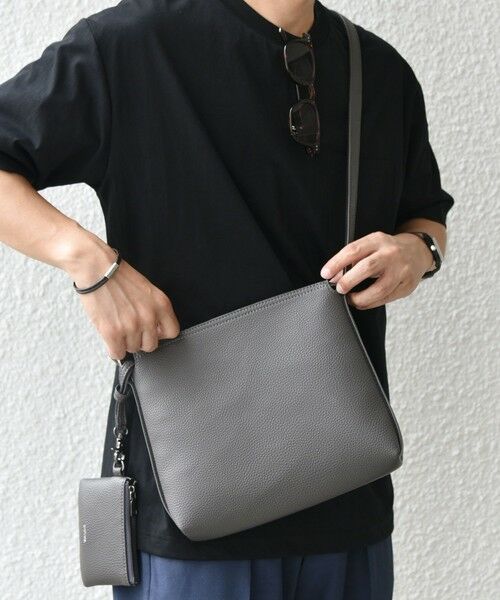 SHIPS / シップス ショルダーバッグ | SHIPS any: スプリット レザー ミディアム ショルダーバッグ (カードケース付き)◇ | 詳細5