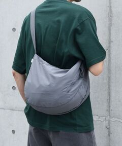 SHIPS / シップス ショルダーバッグ | SHIPS any: リップストップ ナイロン ロゴ 刺繍 クレッセント ショルダーバッグ◇