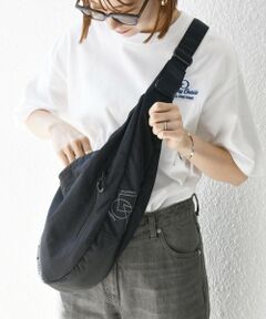SHIPS / シップス ショルダーバッグ | SHIPS any: リップストップ ナイロン ロゴ 刺繍 クレッセント ショルダーバッグ◇