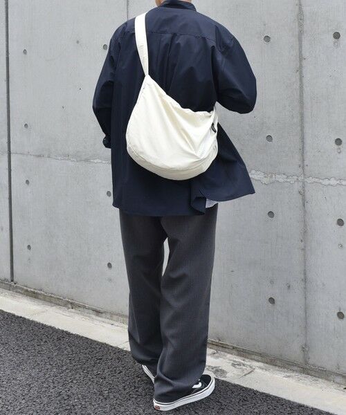 SHIPS / シップス ショルダーバッグ | SHIPS any: リップストップ ナイロン ロゴ 刺繍 クレッセント ショルダーバッグ◇ | 詳細2