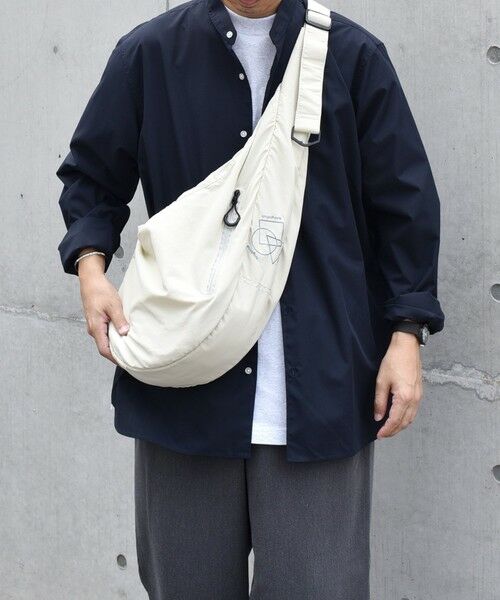 SHIPS / シップス ショルダーバッグ | SHIPS any: リップストップ ナイロン ロゴ 刺繍 クレッセント ショルダーバッグ◇ | 詳細3