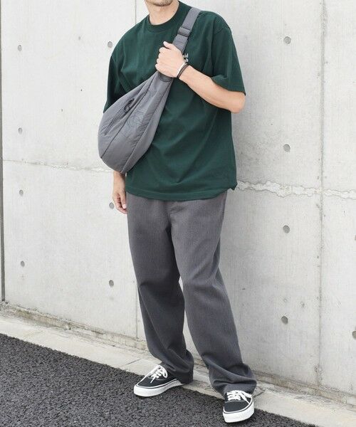 SHIPS / シップス ショルダーバッグ | SHIPS any: リップストップ ナイロン ロゴ 刺繍 クレッセント ショルダーバッグ◇ | 詳細7