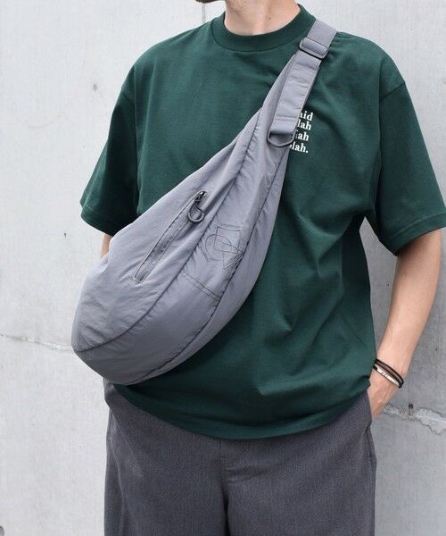 SHIPS / シップス ショルダーバッグ | SHIPS any: リップストップ ナイロン ロゴ 刺繍 クレッセント ショルダーバッグ◇ | 詳細8