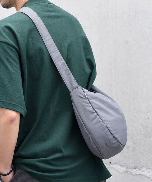 SHIPS / シップス ショルダーバッグ | SHIPS any: リップストップ ナイロン ロゴ 刺繍 クレッセント ショルダーバッグ◇ | 詳細9