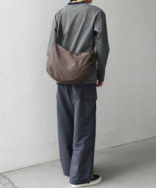 SHIPS / シップス ショルダーバッグ | SHIPS any: リップストップ ナイロン ロゴ 刺繍 クレッセント ショルダーバッグ◆ | 詳細27