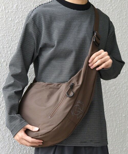 SHIPS / シップス ショルダーバッグ | SHIPS any: リップストップ ナイロン ロゴ 刺繍 クレッセント ショルダーバッグ◆ | 詳細28