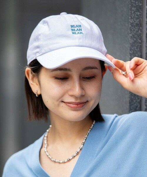 SHIPS / シップス キャップ | 【一部WEB限定】newhattan: BLAH BLAH BLAH. 刺繍 ベースボールキャップ◇ | 詳細1