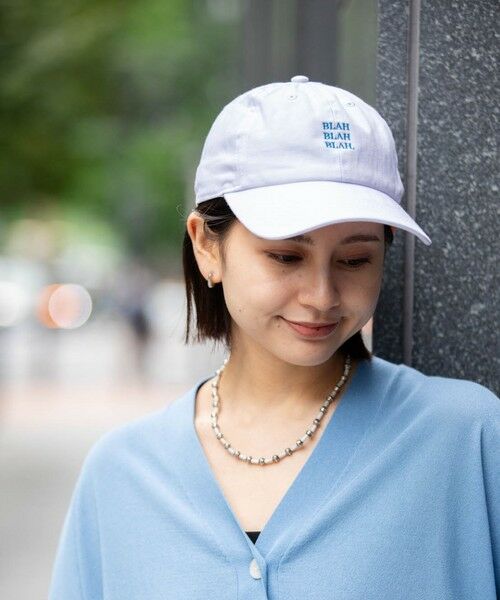 SHIPS / シップス キャップ | 【一部WEB限定】newhattan: BLAH BLAH BLAH. 刺繍 ベースボールキャップ◇ | 詳細2