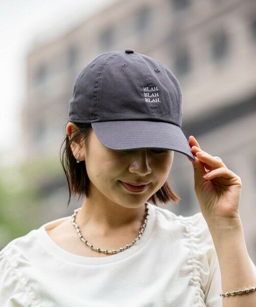 SHIPS / シップス キャップ | 【一部WEB限定】newhattan: BLAH BLAH BLAH. 刺繍 ベースボールキャップ◇ | 詳細5