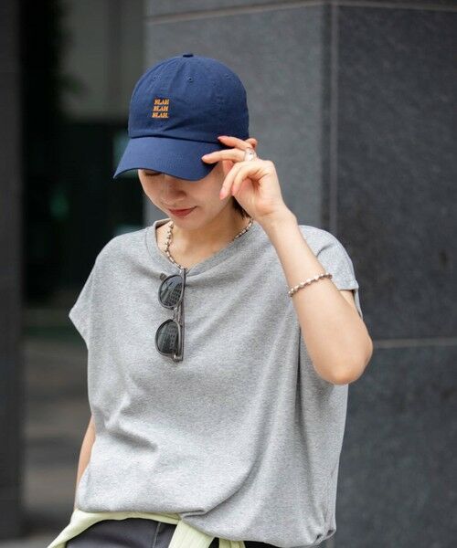 SHIPS / シップス キャップ | 【一部WEB限定】newhattan: BLAH BLAH BLAH. 刺繍 ベースボールキャップ◇ | 詳細26