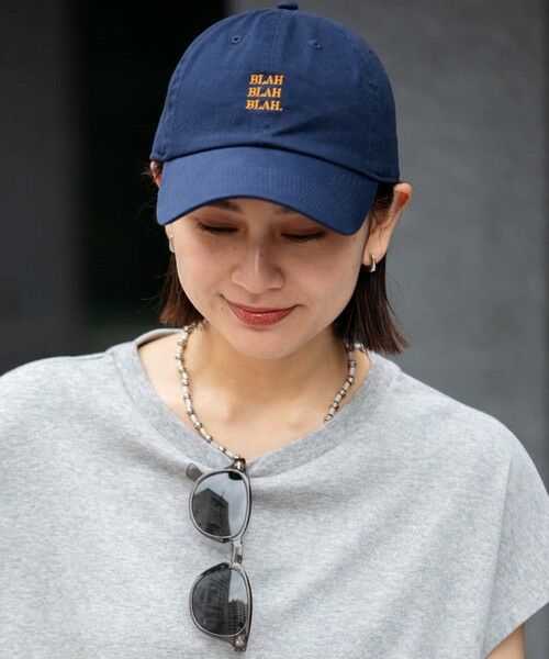 SHIPS / シップス キャップ | 【一部WEB限定】newhattan: BLAH BLAH BLAH. 刺繍 ベースボールキャップ◇ | 詳細27