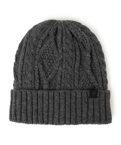 SHIPS / シップス ニットキャップ | SHIPS any: ケーブル ボア ワンポイント ピスネーム ワッチキャップ (ユニセックス)